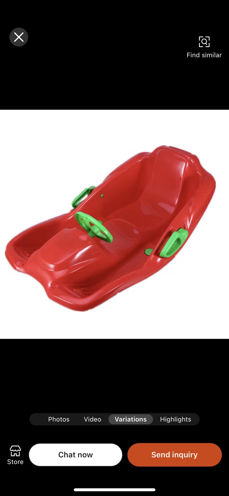 Шейна 'Рали' с кормило, ски и спирачки червена